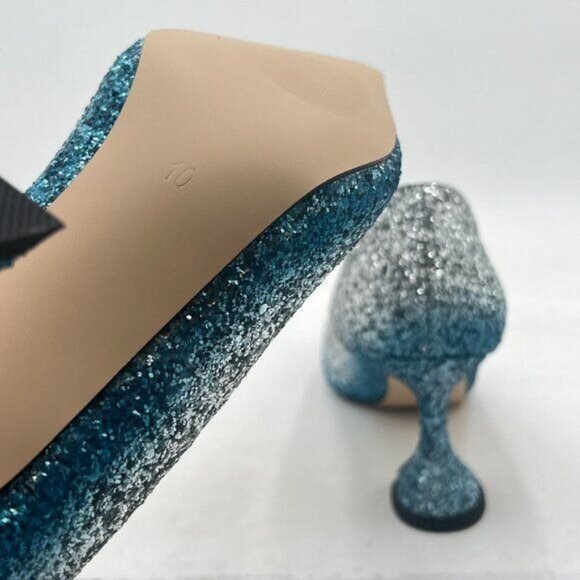 YDN Women Pointed Toe Slip on Pumps Special Kitten High Heel Shoe for Party Prom - Picture 5 of 7